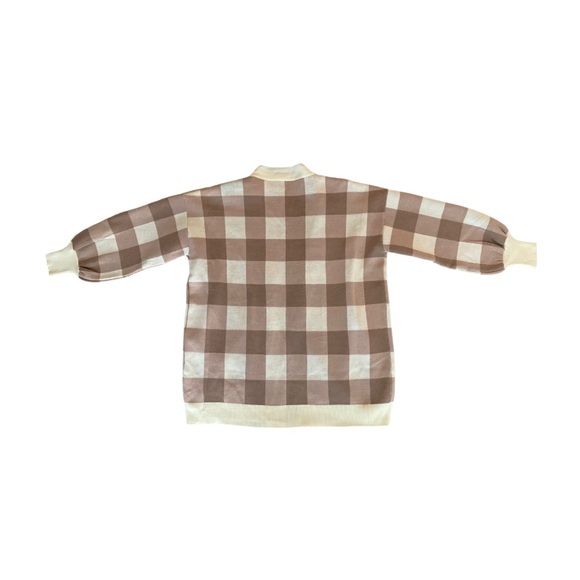 Women’s Checkered Cardigan - Picture 7 of 7